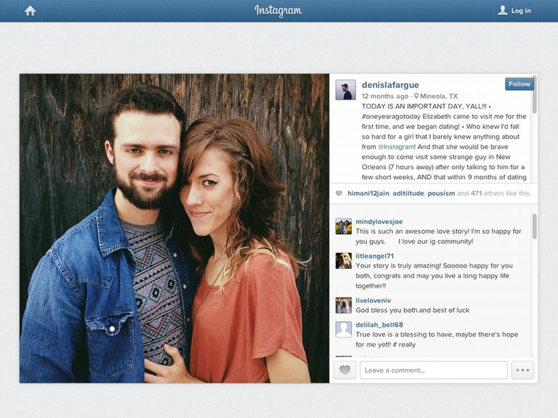 Illustration for article titled True Love Lives: Couple Meets, Weds Thanks to Instagram